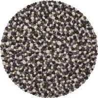 myfelt myfelt Filzkugelteppich rund, 100% Schurwolle, Steinoptik dunkel (hardy), – Produktbild 1 von 1