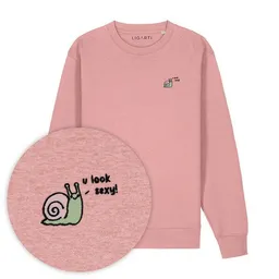 LIGARTI Bestickter Pullover – Schnexy die Schnecke – LIGARTI Tiermanufaktur – Produktbild 1 von 1