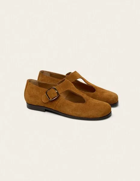 Odaje Odaje Wildleder Ballerina Modell: Opal, Amber (braun), – Produktbild 2 von 8