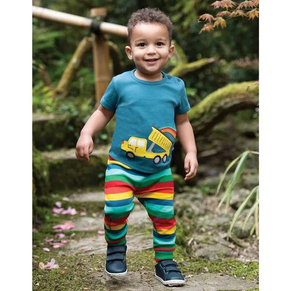 Frugi Frugi T-Shirt Truck in blau – Produktbild 2 von 3