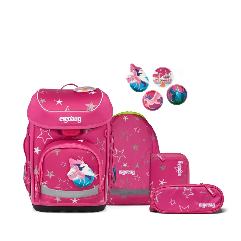 Ergobag Ergobag cubo Schulranzen, 5-teiliges Set, Kollektion 2026 SternzauBär, Pink, – Produktbild 2 von 2