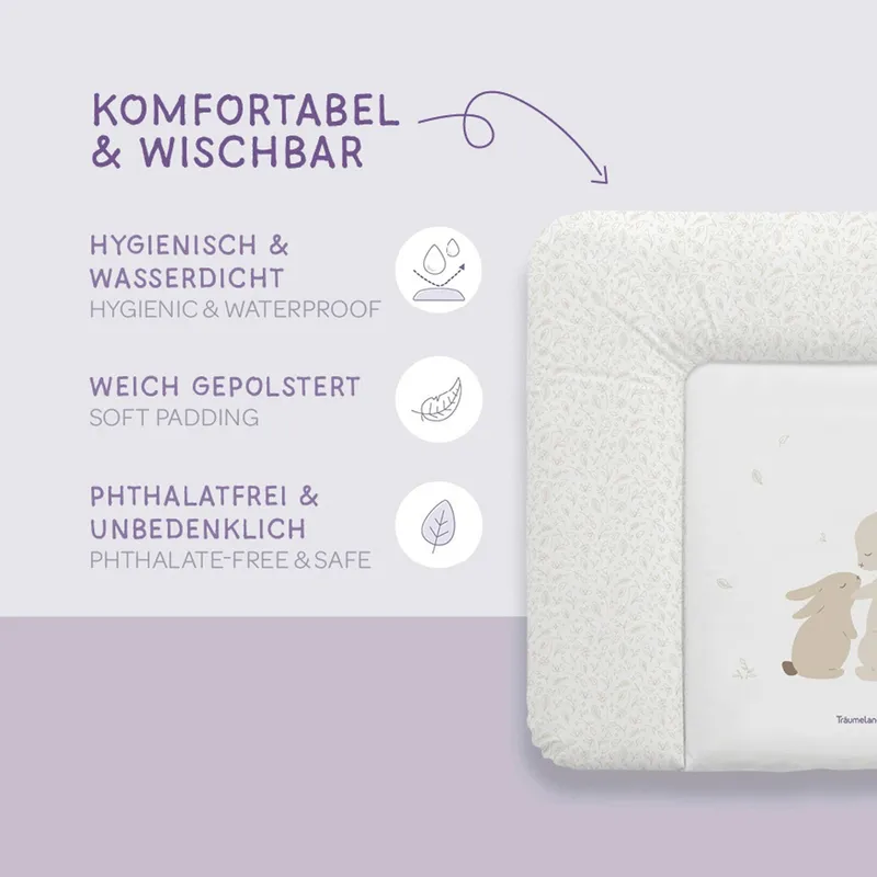 Träumeland Träumeland Wickelauflage 75x85 cm, Beige, – Produktbild 2 von 3