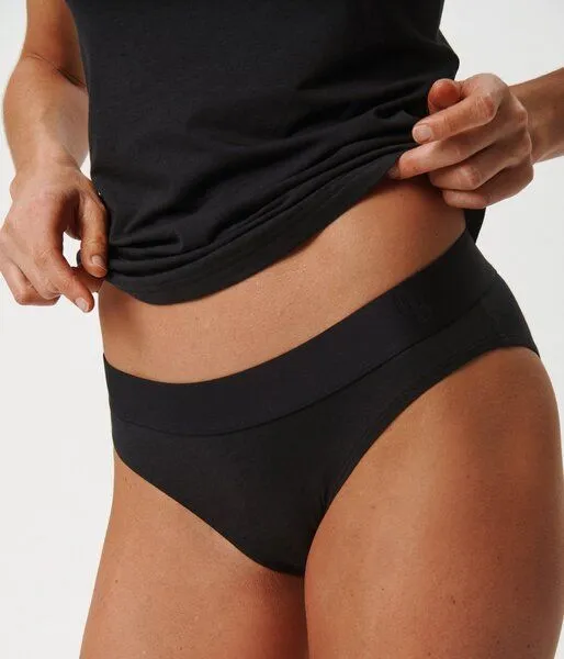 Copenhagen Bamboo 3 schwarze Bambus-Tai-Höschen – Produktbild 2 von 4