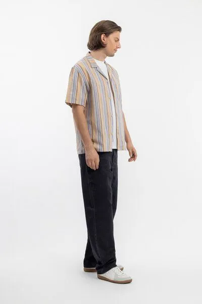 Rotholz Rotholz Bowling Shirt Leinen Mix, Gestreift, – Produktbild 4 von 4