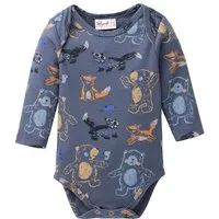 People Wear Organic People Wear Organic Langarmbody, Dunkelblau, – Produktbild 1 von 1