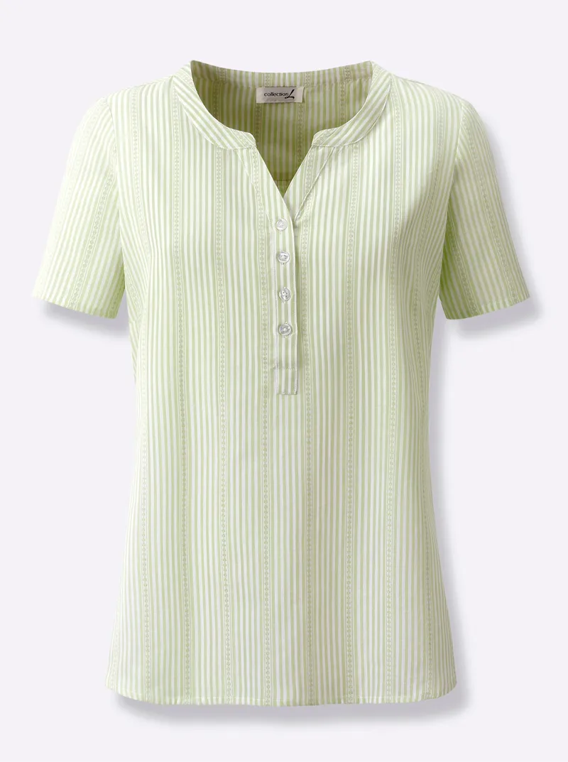 Witt Gestreifte Bluse pistazie-gestreift, Pistazie-gestreift, – Produktbild 2 von 2