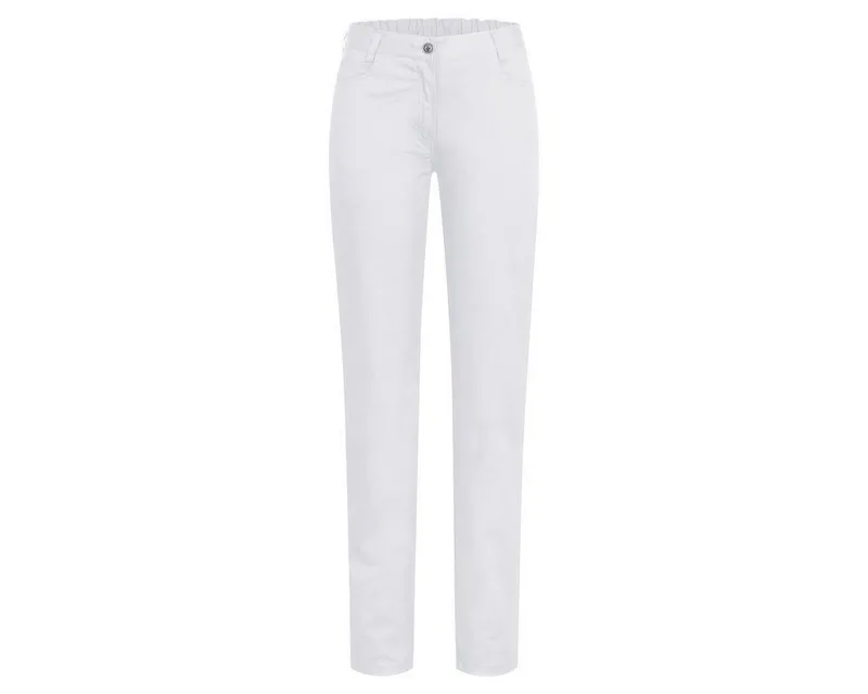 GREIFF GREIFF 5-Pocket-Hose Greiff GASTRO MODA Damen-Hose 5-Pocket-Style Regular-Fit Weiß, Weiß, – Produktbild 1 von 1