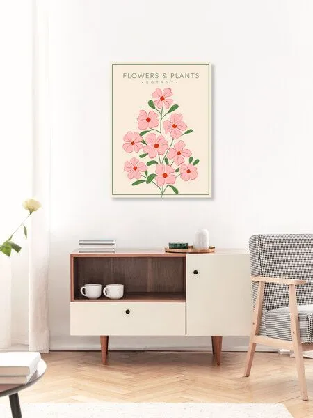 Photocircle Photocircle Poster / Leinwandbild - Soft Pink Flowers - Botany no4 – Produktbild 3 von 4