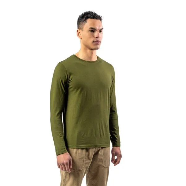 Living Crafts Living Crafts Langarm-Shirt - TERIK, Moss green (grün), – Produktbild 2 von 4
