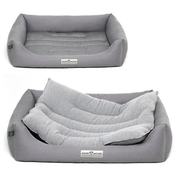 HOUND & NATURE HOUND & NATURE Öko Hundebett BERN, Hellgrau, – Produktbild 3 von 7