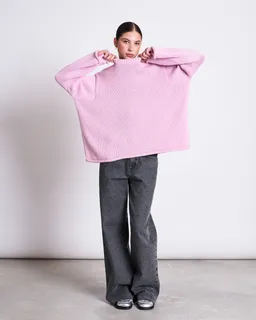 JAN N JUNE JAN 'N JUNE Damen vegan Pullover Sona Light Orchid Pink – Produktbild 1 von 1
