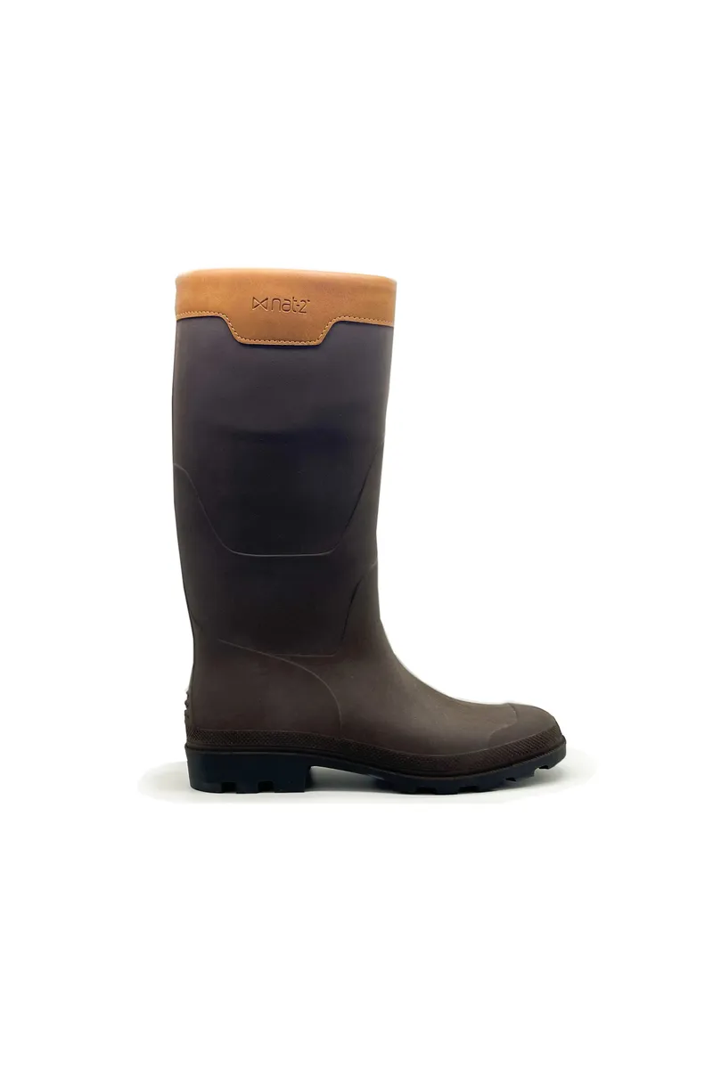 nat-2 nat-2 Herren vegan Regenstiefel Rugged Prime Bully Coffee 100% Wasserdicht, Dunkelbraun, – Produktbild 1 von 2
