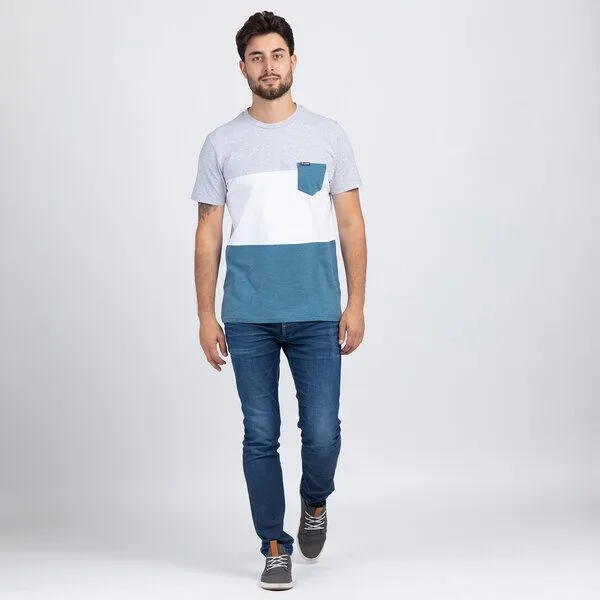 Lexi&Bö Lexi&Bö Herren Pocket T-Shirt, Mehrfarbig, – Produktbild 3 von 4