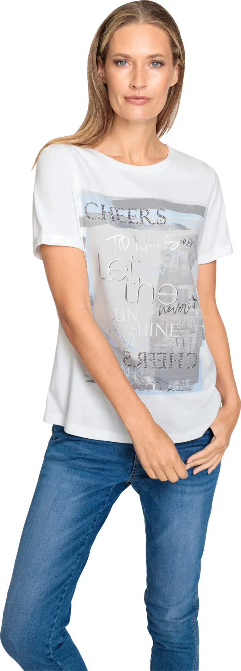 heine Kurzarmshirt ecru, Ecru, – Produktbild 2 von 2
