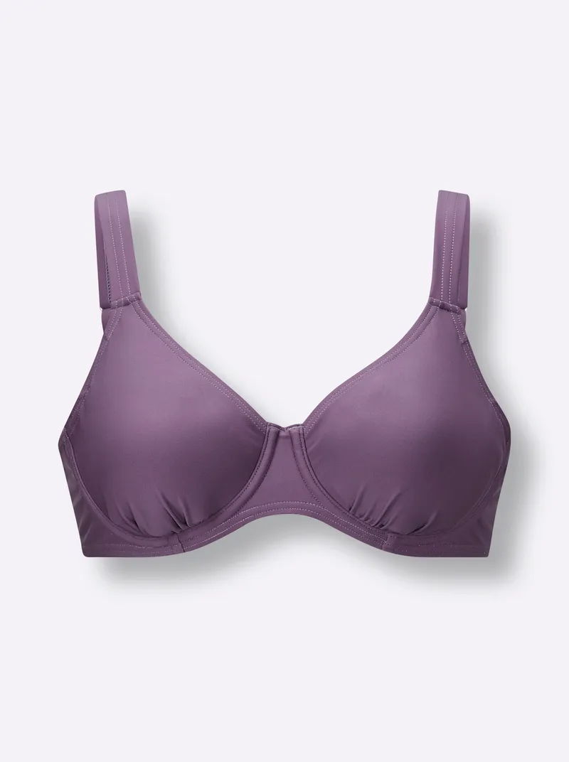 feel good Bikini-Oberteil violett, Violett, – Produktbild 1 von 2