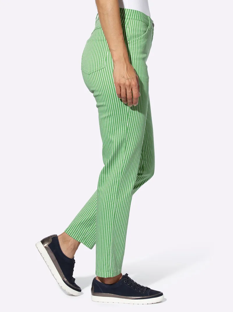 Witt Jeans apfel-weiß-gestreift, Apfel-weiß-gestreift, – Produktbild 1 von 3