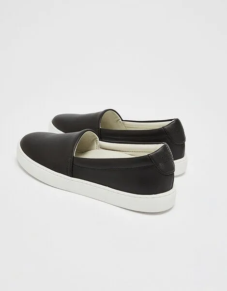 NINE TO FIVE NINE TO FIVE #sarriá - veganer Slip Sneaker mit Fussbett aus Naturlatex und Kork, Black micro, – Produktbild 4 von 4