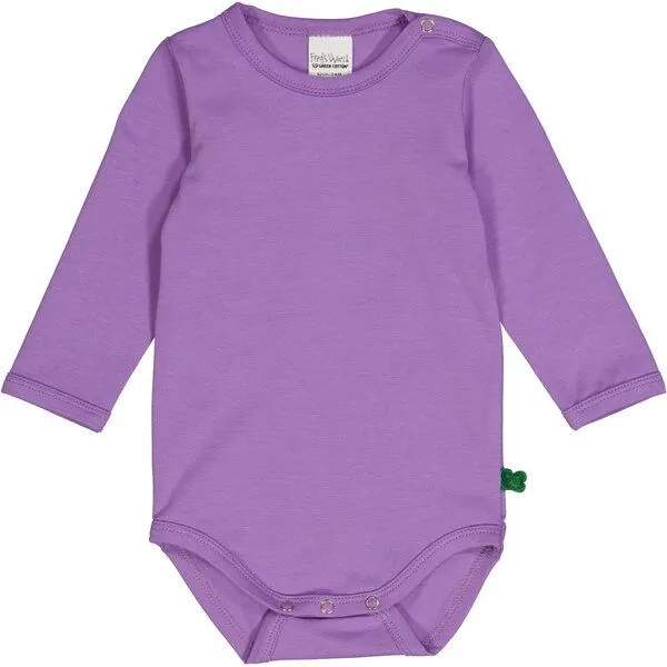 Freds World Freds World Langarmbody – GOTS-zertifiziert, vegan, Deep lavender (lila), – Produktbild 1 von 1