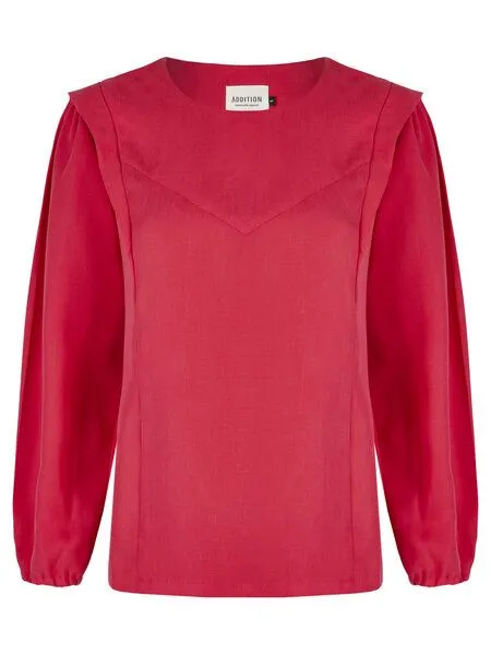 Addition Sustainable Apparel Addition Sustainable Apparel Bluse aus Tencel - Voluminous Blouse, Rot, – Produktbild 1 von 4
