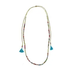 Worldfinds Worldfinds Kantha Tassel Wrap Necklace – Produktbild 1 von 1