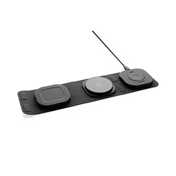 SWISS PEAK SWISS PEAK 15W 3-in 1 Wireless-Reise-Charger aus RCS Plastik – Produktbild 1 von 1