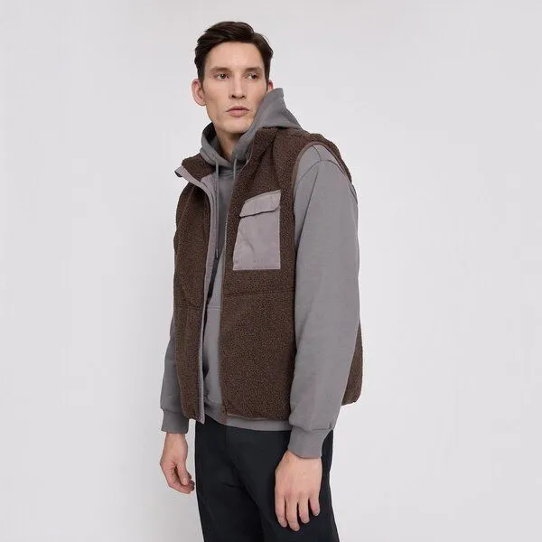 Mazine Mazine Padded Teddy-Fleece Vest – Produktbild 1 von 4