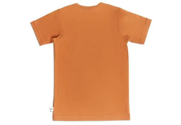 Leela Cotton Leela Cotton Kinder Kurzarmshirt Bio-Baumwolle, Mokka, – Produktbild 2 von 2