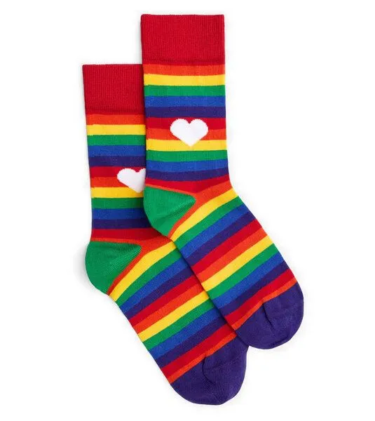 Natural Vibes Natural Vibes Rainbow Socken Bio GOTS | Bunte Socken | Herren Damen Socken | Lustige Socken – Produktbild 3 von 4