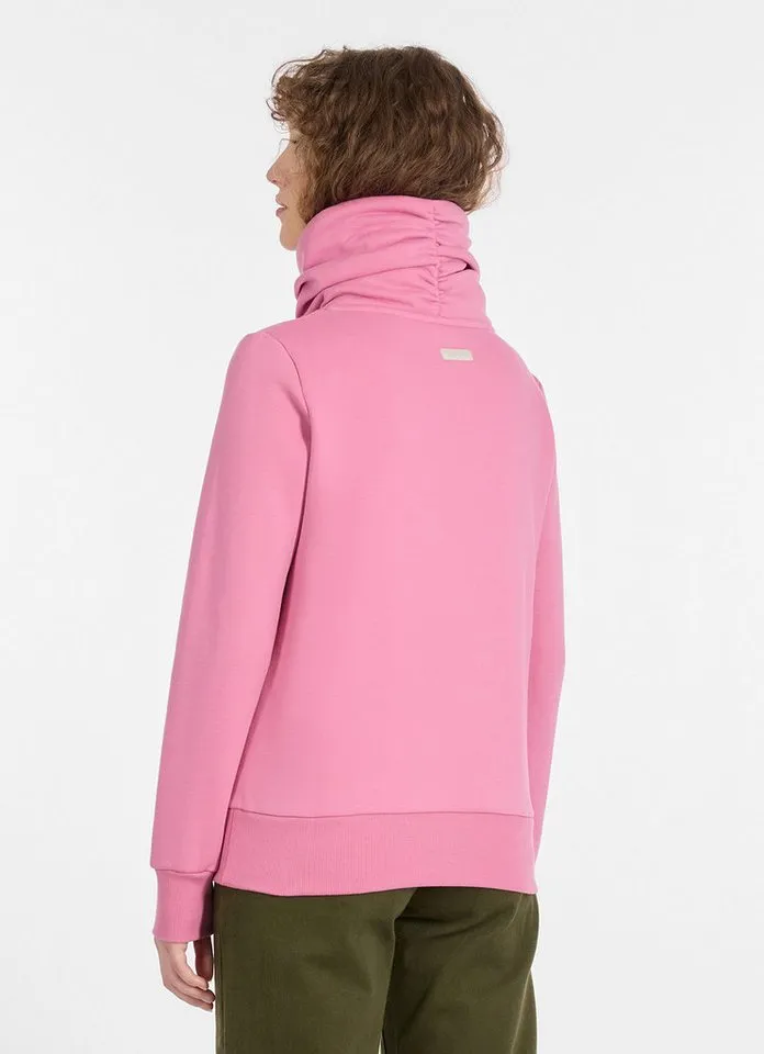 ragwear ragwear Sweatshirt ANABETH mit hohem Stehkragen, aus Baumwolle und Polyester, in Sweatware, Rosa, – Produktbild 2 von 2