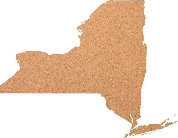 Kork-Deko Kork-Deko New York als Pinnwand aus Kork XXL ca. 80x50 cm | Umriss NY – Produktbild 2 von 2