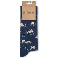 GreenBomb GREENBOMB Playing Otter Socks - Lässige Socken aus Bio-Baumwoll Mix / hochwertiger Print / Fair & Vegan – Produktbild 1 von 1