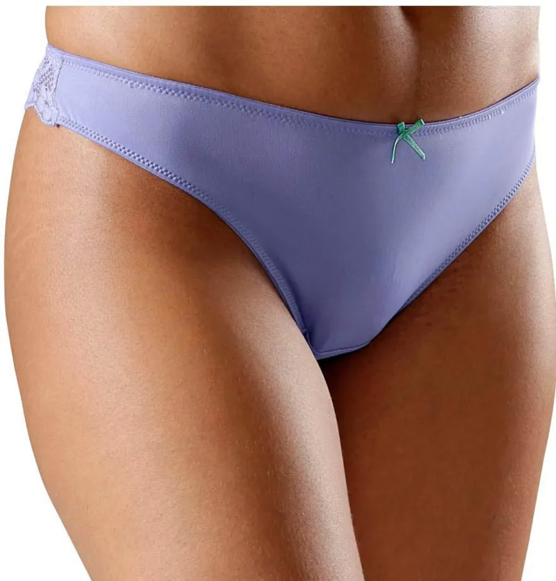 petite fleur by Lascana String blau+mandarine+weiß, Blau+mandarine+weiß, – Produktbild 2 von 3