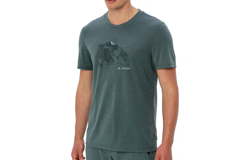 Vaude Vaude T-Shirt Tekoa T-Shirt III zu 25% aus Holzfasern hergestellt, 964 heron, – Produktbild 4 von 5