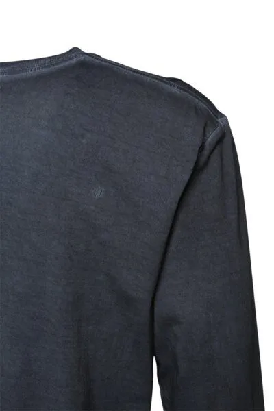 Wunderwerk Wunderwerk Herren Langarmshirt aus Bio-Baumwolle "Henley male 1/1 mal tinto", Dunkelblau (old navy 695), – Produktbild 4 von 4