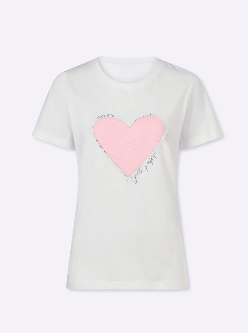 heine T-Shirt hellrosé, Hellrosé, – Produktbild 1 von 2