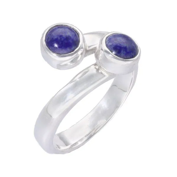 pakilia pakilia Silber Ring großenverstellbar Lapislazuli-stein Fair-Trade und handmade – Produktbild 1 von 4