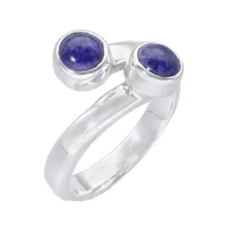 pakilia pakilia Silber Ring großenverstellbar Lapislazuli-stein Fair-Trade und handmade – Produktbild 1 von 1