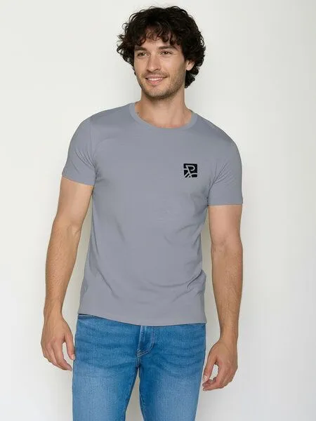 GreenBomb GREENBOMB Bike Square Guide - Sportliches T-Shirt aus Bio-Baumwolle / hochwertiger Print / GOTS / Fair & Vegan, Lila (sea smoke), – Produktbild 1 von 4