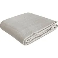HANS NATUR Pucktuch und Sommer Babydecke Bio-Baumwolle Musselin hellgrau Maße 120 x 120 cm – Produktbild 1 von 1