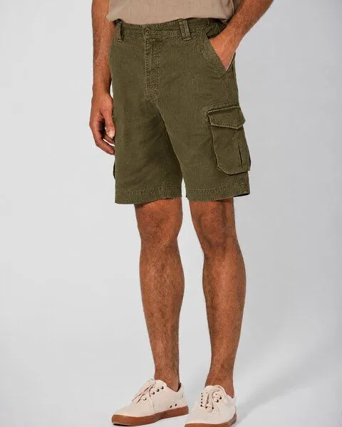 HempAge HempAge Cargoshorts Herren Hanf/Biobaumwolle, Peat(grün), – Produktbild 1 von 4