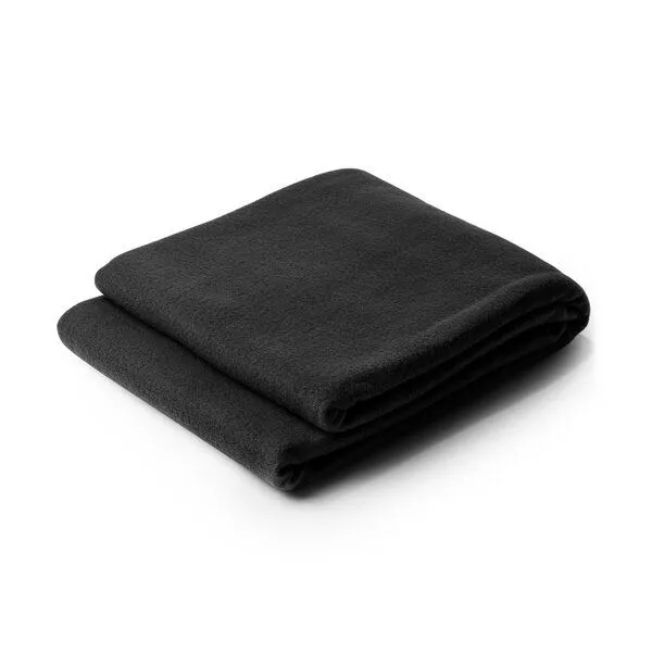 Stamina Stamina Leichte Fleecedecke aus recyceltem RPET-Polyester mit praktischer Tasche, Schwarz, – Produktbild 1 von 3