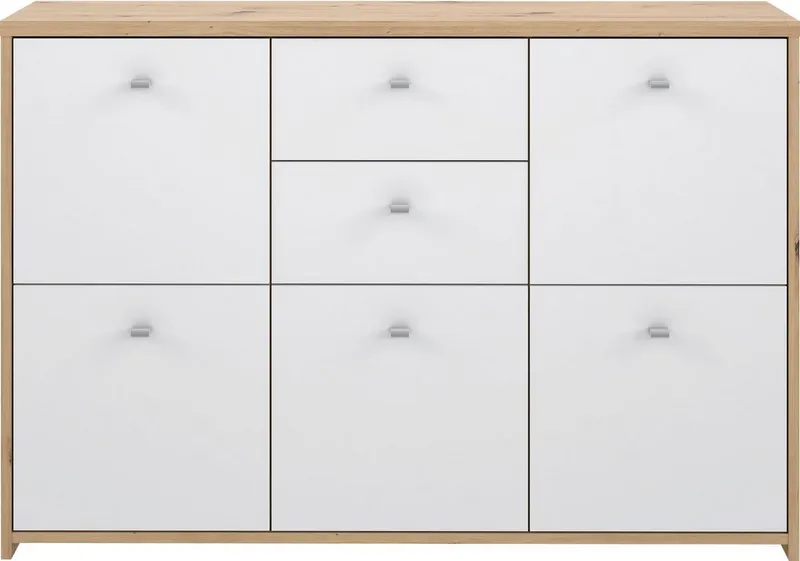 FORTE Kommode CHEST, Breite ca. 114 cm, Weiß, – Produktbild 2 von 5