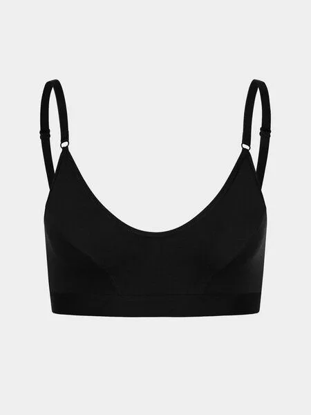 erlich textil erlich textil Edith bügelloses Bustier aus weichem Modal, Schwarz, – Produktbild 5 von 5