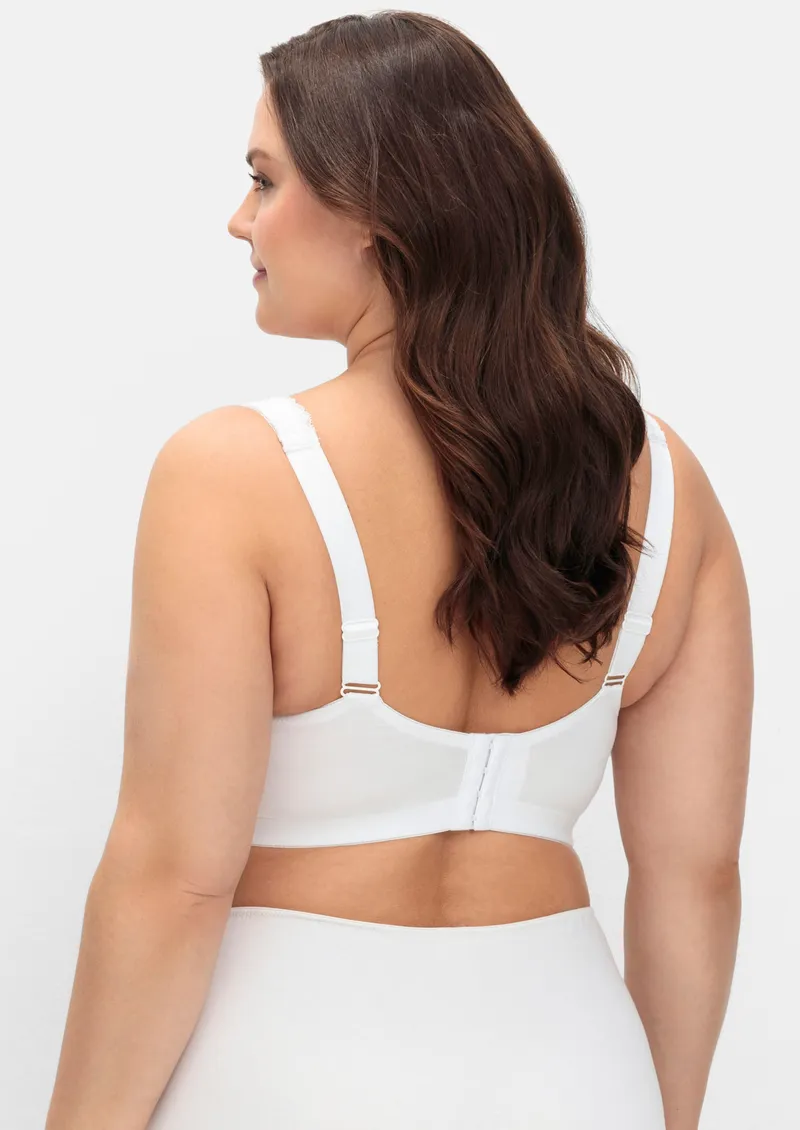 sheego BH ohne Bügel weiß, Weiß, – Produktbild 2 von 2