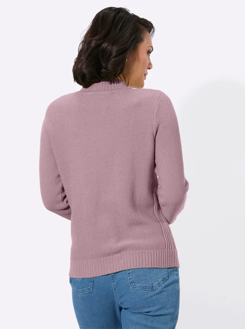 Witt Stehkragenpullover mauve, Mauve, – Produktbild 2 von 2