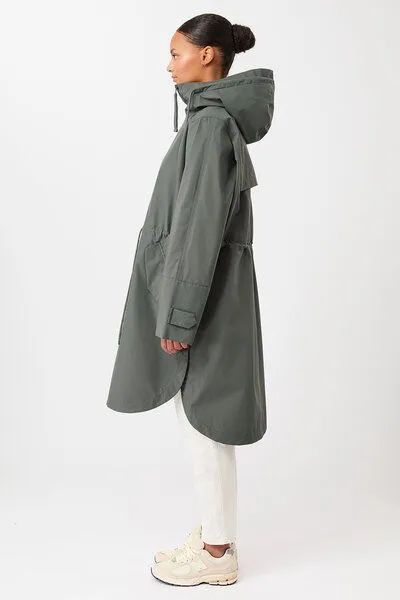 LangerChen LangerChen Parka Regenfest- Parka Kenosha - aus Bio-Baumwolle und recyceltem Polyester, Flaschengrün (light fir), – Produktbild 2 von 3