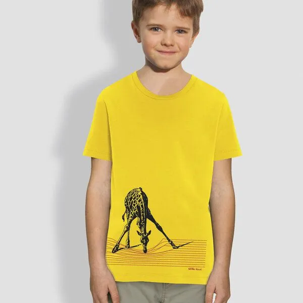 little kiwi little kiwi Kinder T-Shirt, "In der Savanne", Gelb-golden yellow, – Produktbild 1 von 2