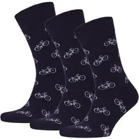 Opi and Max Opi and Max 3 Paar Fahrradmuster Socken aus Bio-Baumwolle (90% GOTS-zertifiziert) Opi & Max, Navy blau, – Produktbild 1 von 1