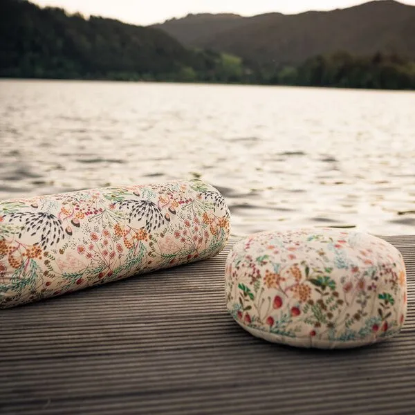 Goldwerk Schliersee Goldwerk Schliersee Meditationskissen Wilde Wiese, Weiß, – Produktbild 3 von 3