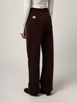 Côtelé Côtelé Damen vegan Plisseehose In Schokoladenbraun – Produktbild 1 von 1